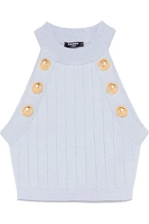 Balmain Coin-buttons detailed top