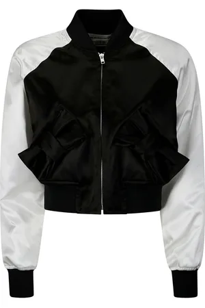 Comme des Garçons Bow-detailing satin bomber jacket