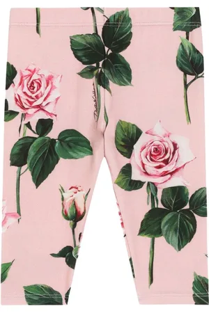 Dolce & Gabbana Rose-print leggings