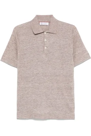 Brunello Cucinelli Fine-knit polo shirt
