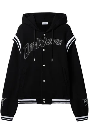 OFF-WHITE Logo-appliqu?? bomber jacket