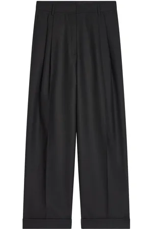 DRIES VAN NOTEN Pleated wool trousers