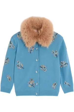 VALENTINO GARAVANI Embroidered wool cardigan