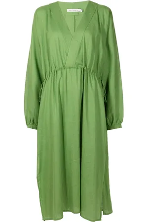 Lenny Niemeyer Long-sleeve midi beach dress