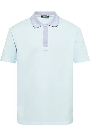 VERSACE Greca-detail polo shirt