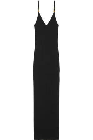VERSACE Safety Pin slip midi dress