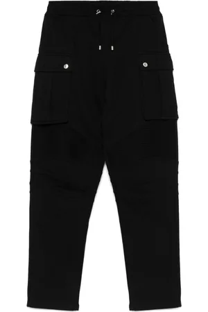 Balmain Ribbed-panel track pants