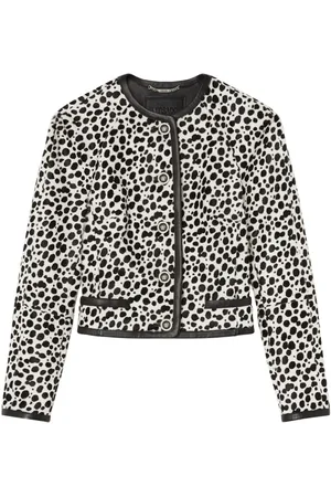 VERSACE Dalmatian-print raglan jacket