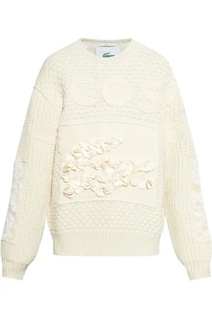 Lacoste X Lemari?? floral-appliqu?? sweater