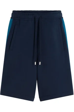 Lanvin Curb-stripe track shorts