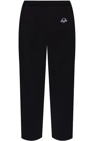 Moschino Logo-embroidered trousers