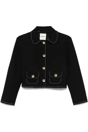 Sandro Contrast-stitching jacket