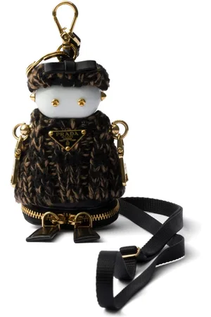 Prada Crochet-knit bag charm