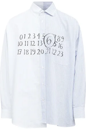 Maison Margiela Asymmetric cotton shirt