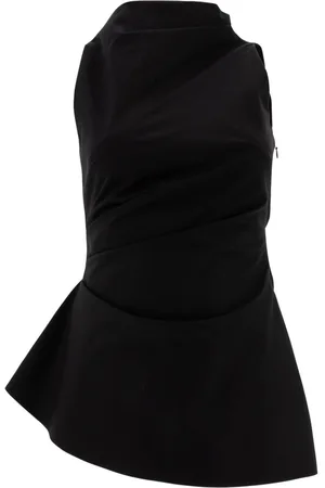 Alexander McQueen Draped asymmetric top