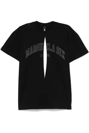 Maison Margiela Logo-print cut-out T-shirt