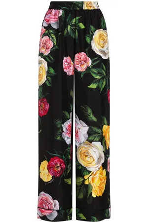 Dolce & Gabbana Rose-print trousers