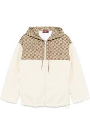 Gucci GG-intarsia fleece jacket