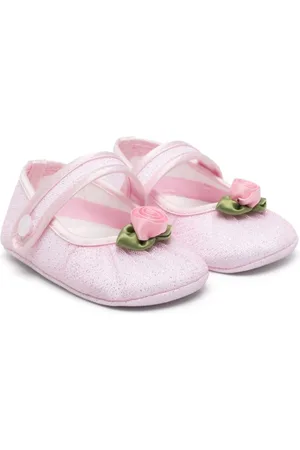 MONNALISA Rose-appliqu?? pre-walkers
