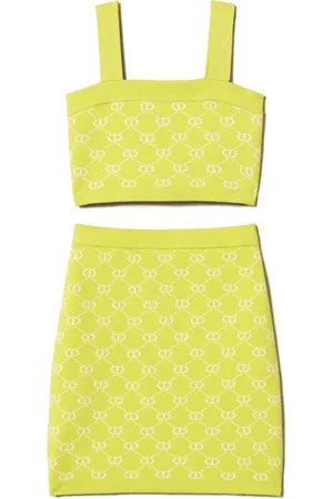 Twin-Set Logo-intarsia skirt set