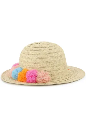Billieblush Pompom-embellished sun hat