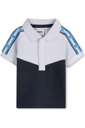 HUGO BOSS Logo-stripe polo shirt