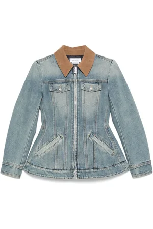 Alexander McQueen Peplum denim jacket
