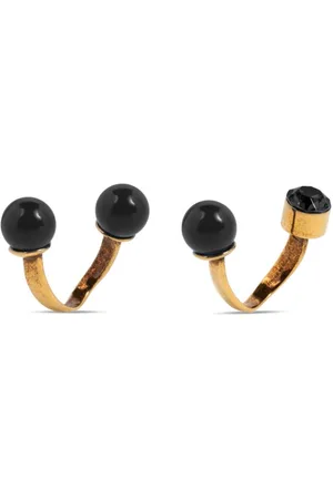 DRIES VAN NOTEN Open rings (set of two)