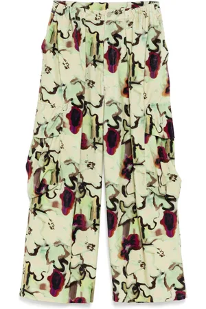 Collina Strada Watercolor Floral cargo pant
