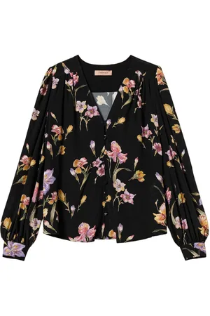 Twin-Set Cr??pe de chine floral shirt