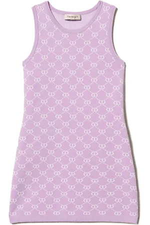 Twin-Set Logo-intarsia dress