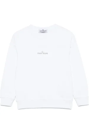 Stone Island Logo-print crew-neck sweatshirt