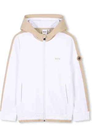 HUGO BOSS Logo-print zipped sweatshirt