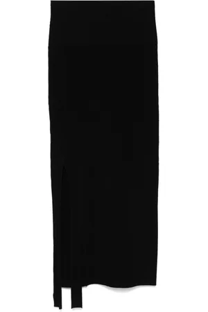 Victoria Beckham Ribbed midi skirt