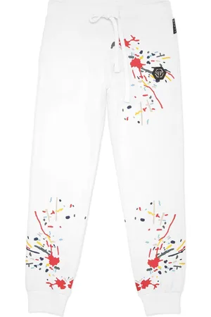 Philipp Plein Paint splatter-detail trousers