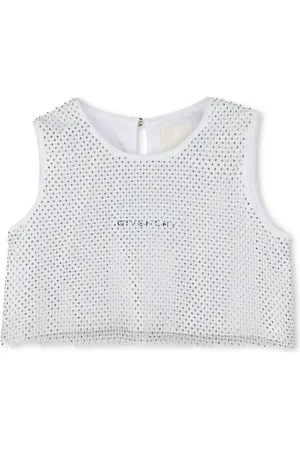 Givenchy Rhinestone-embellished mesh top