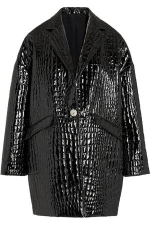 Giambattista Valli Crocodile-embossed coat