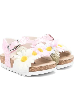 MONNALISA Floral-appliqu?? sandals