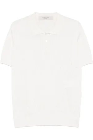Golden Goose Argyle intarsia-knit polo shirt