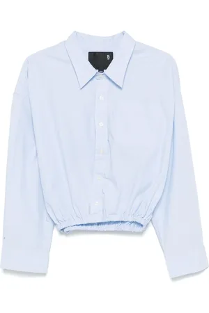R13 Elasticated-hem blouse