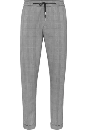 Philipp Plein Prince of Wales-check trousers