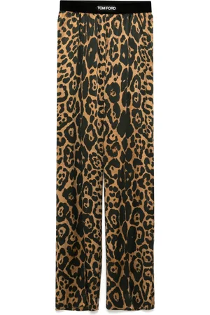 Tom Ford Silk Leopard Pants