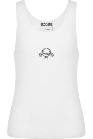 Moschino Logo-embroidered vest