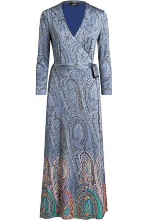 Etro Paisley wrap dress