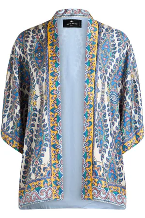 Etro Paisley-print silk robe jacket
