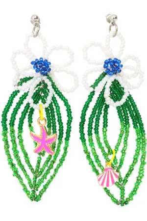 AMIR SLAMA Floral-appliqu?? earrings