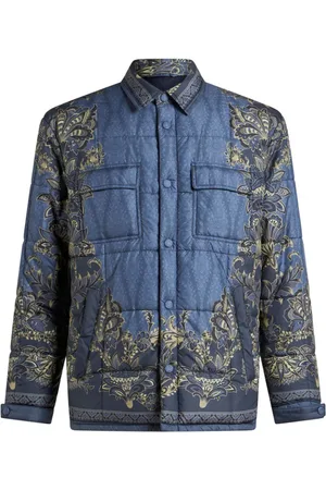 Etro Quilted printed shirt jacket