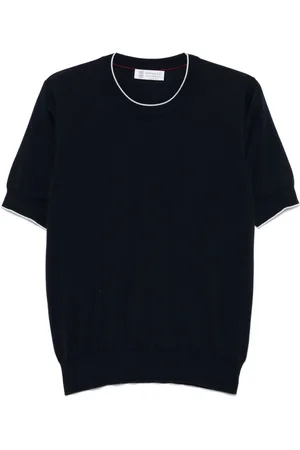Brunello Cucinelli Contrast-trim T-shirt