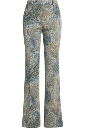 Etro Paisley-jacquard trousers