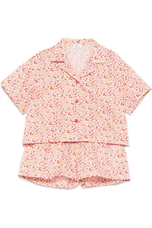 Il gufo Floral-print shorts set